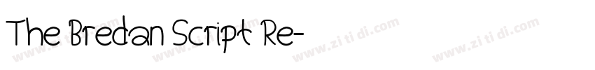 The Bredan Script Re字体转换